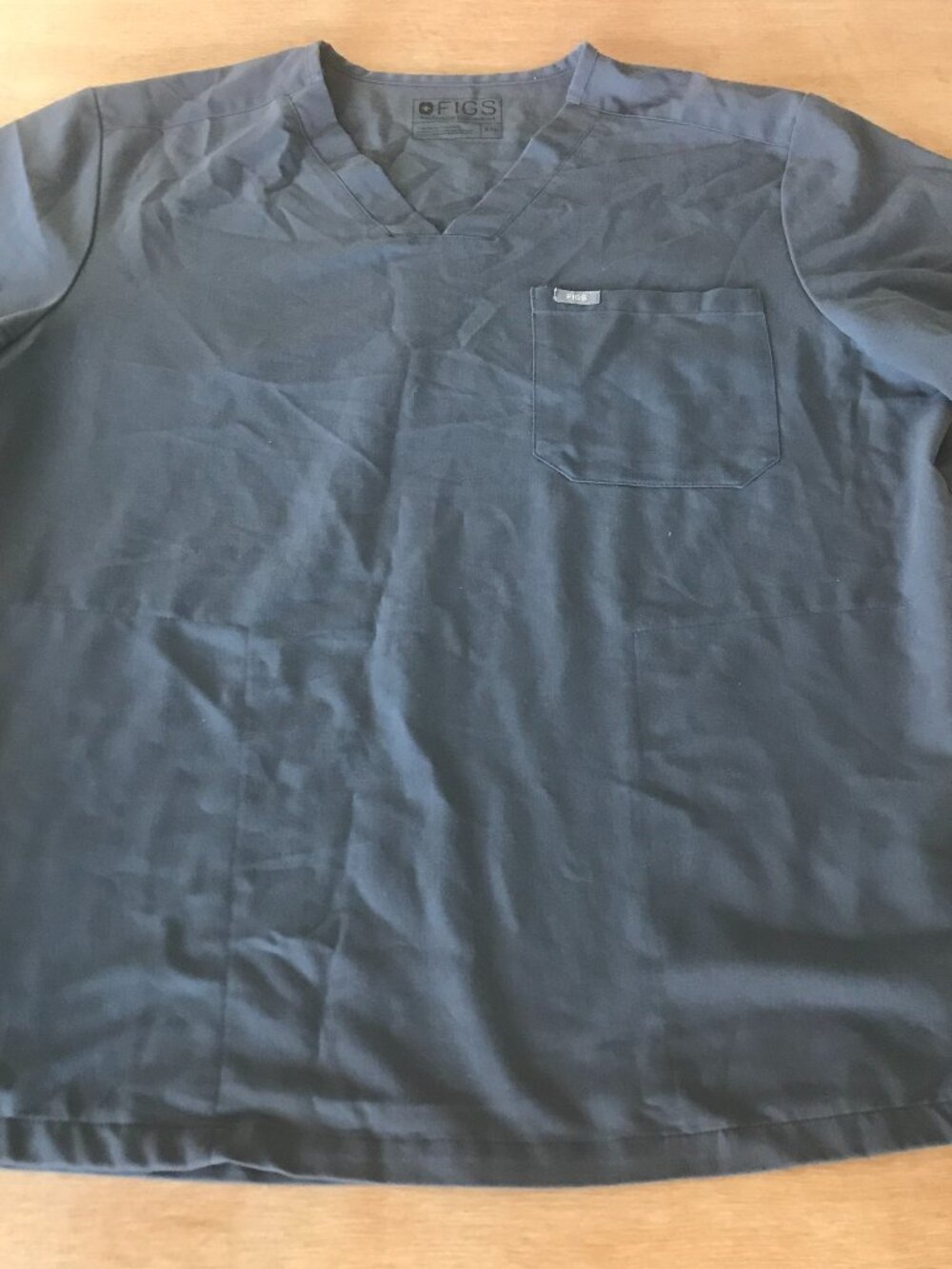 Figs Chisec Three Pocket V Neck Scrub Tops Women XXL Gray Medical Nurse 20142